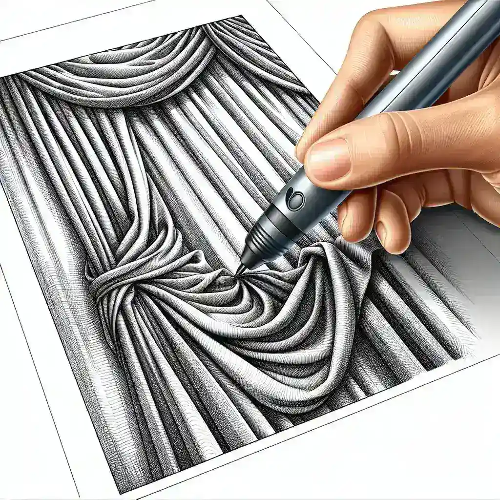 ¿Cómo dibujar pliegues y cortinas de tela realistas con un bolígrafo 3D?